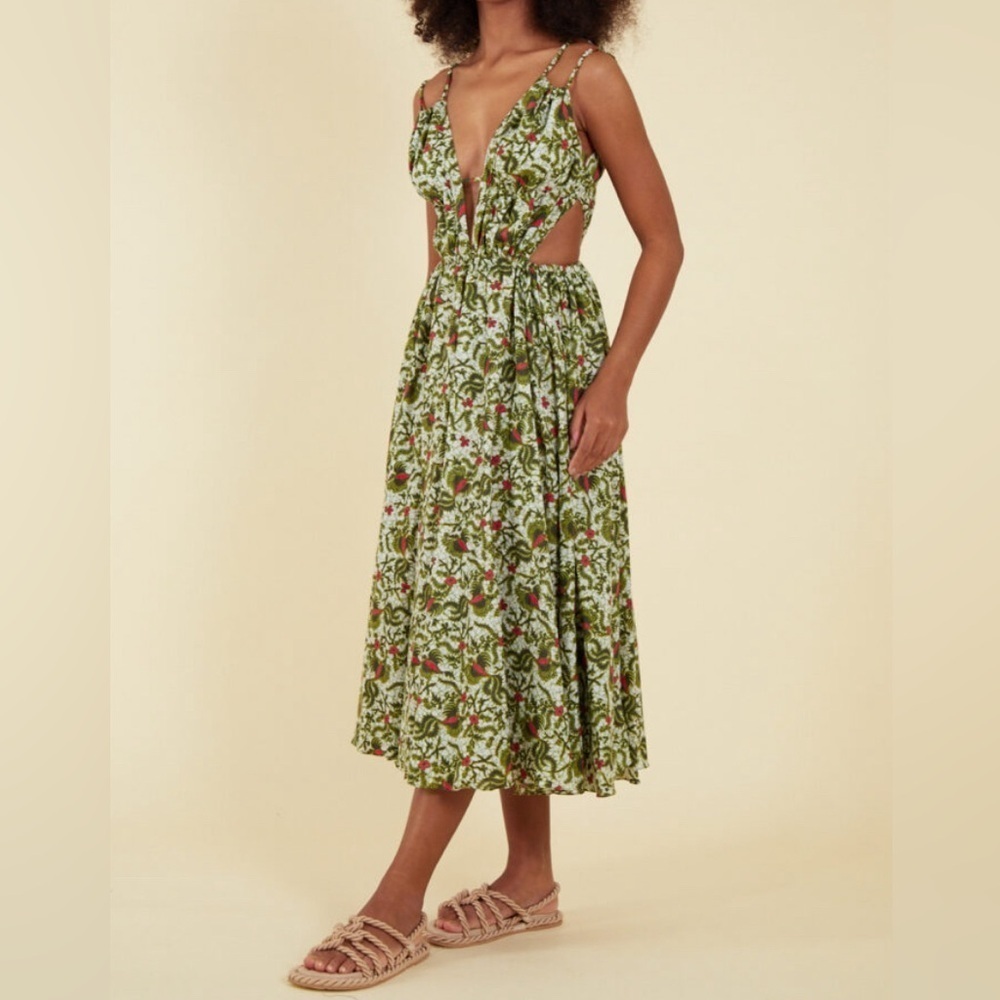 Charina Sarte Ibiza Cutout Midi Dress